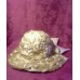  Kentucky Derby EASTER SUNDAY Woven Straw Look Dress Hat w/Bow Lt Gold Beige Tan  eb-81362234